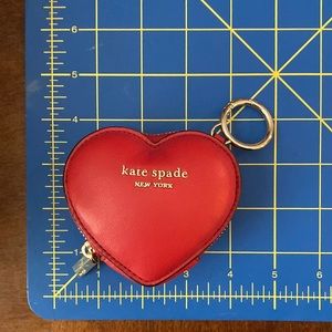 Kate Spade 3D Heart Coin purse NWOT